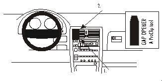 ProClip Monteringsbygel Lexus LS Serie 90-94, Centrerad i gruppen Billjud / Vad passar i min bil / Lexus hos Winn Scandinavia AB (240852748)