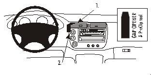 ProClip Monteringsbygel Honda Civic 4 Dörr 01-05/Civic Hybrid 03-05, Centrerad i gruppen Billjud / Vad passar i min bil / Honda / Civic / Civic 2001-2005 hos Winn Scandinavia AB (240852903)
