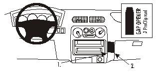 ProClip Monteringsbygel Daihatsu Terios 01-05, Vinklad i gruppen Billjud / Vad passar i min bil / Daihatsu hos Winn Scandinavia AB (240852943)