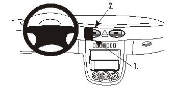 Brodit ProClip, Mercedes Benz A-Class 01-04 i gruppen Billjud / Vad passar i min bil / Mercedes / A-klass / A-klass W168 1997-2004 hos Winn Scandinavia AB (240852947)