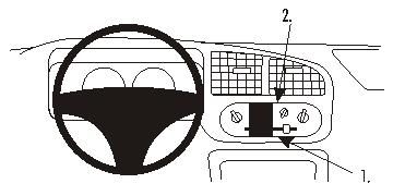 ProClip Monteringsbygel Daihatsu Cuore 01-03/Max 02-07, Centrerad i gruppen B2B Winn Scandinavia hos Winn Scandinavia AB (240853163)
