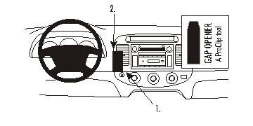ProClip Monteringsbygel Toyota Camry 02-06, Centrerad i gruppen Billjud / Vad passar i min bil / Toyota / Camry / Camry 2001-2006 hos Winn Scandinavia AB (240853170)
