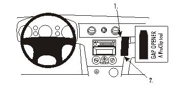 Brodit ProClip, Mitsubishi Outlander 03-06 i gruppen Billjud / Vad passar i min bil / Mitsubishi / Outlander / Outlander 2003-2006 hos Winn Scandinavia AB (240853252)