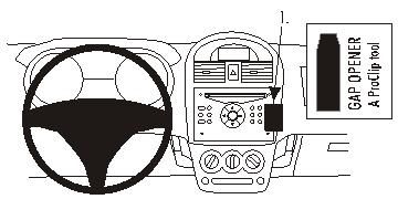 ProClip Monteringsbygel Suzuki Ignis 04-09, Vinklad i gruppen Billjud / Vad passar i min bil / Suzuki hos Winn Scandinavia AB (240853357)