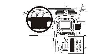 Brodit ProClip, Jaguar XJ 03-09 i gruppen Billjud / Vad passar i min bil / Jaguar hos Winn Scandinavia AB (240853384)