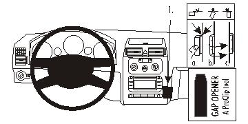 Brodit ProClip, Volkswagen Touran 03-15 i gruppen Billjud / Vad passar i min bil / Volkswagen / Touran / Touran 2003-2010 hos Winn Scandinavia AB (240853417)