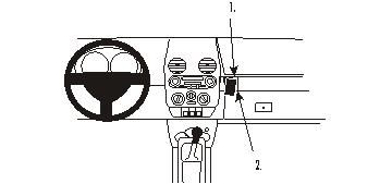ProClip Monteringsbygel Volkswagen Beetle 98-11, Vinklad i gruppen Billjud / Vad passar i min bil / Volkswagen / Beetle / Beetle 1998-2010 hos Winn Scandinavia AB (240853418)