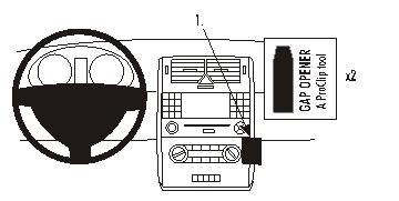 Brodit ProClip, Mercedes Benz A-Class 05-12 i gruppen Billjud / Vad passar i min bil / Mercedes / A-klass / A-klass W169 2004-2012 hos Winn Scandinavia AB (240853507)
