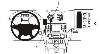 Brodit ProClip, Mercedes Benz M-Class/ML 05-11 i gruppen Billjud / Vad passar i min bil / Mercedes / ML hos Winn Scandinavia AB (240853622)