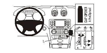 Brodit ProClip, Mercedes Benz M-Class/ML 05-11 i gruppen Billjud / Vad passar i min bil / Mercedes / ML hos Winn Scandinavia AB (240853623)