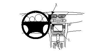 Brodit ProClip, Mercedes Benz CLS-Class 05-10 i gruppen Billjud / Vad passar i min bil / Mercedes / CLS hos Winn Scandinavia AB (240853624)