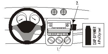 Brodit ProClip, Smart ForFour 04-06 i gruppen Billjud / Vad passar i min bil / Smart hos Winn Scandinavia AB (240853651)