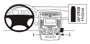 Brodit ProClip, Mercedes Benz B-Class 05-11 i gruppen Billjud / Vad passar i min bil / Mercedes / B-klass hos Winn Scandinavia AB (240853661)