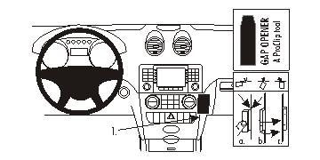 Brodit ProClip, Mercedes Benz M-Class/ML 05-11 i gruppen Billjud / Vad passar i min bil / Mercedes / ML hos Winn Scandinavia AB (240853682)