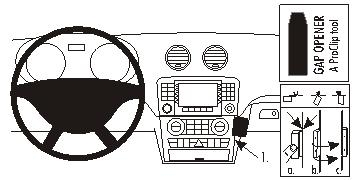 Brodit ProClip, Mercedes Benz GL-Class 06-12 i gruppen Billjud / Vad passar i min bil / Mercedes / GL hos Winn Scandinavia AB (240853851)