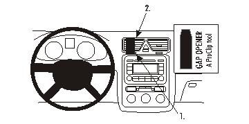 ProClip Monteringsbygel Volkswagen Eos 07-15, Centrerad i gruppen Billjud / Vad passar i min bil / Volkswagen / EOS / EOS 2006- hos Winn Scandinavia AB (240853882)