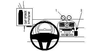 Brodit ProClip, Smart ForTwo 08-10 i gruppen Billjud / Vad passar i min bil / Smart hos Winn Scandinavia AB (240854167)