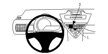 Brodit ProClip, Toyota iQ 09-19 i gruppen Billjud / Vad passar i min bil / Toyota / iQ / iQ 2009-2015 hos Winn Scandinavia AB (240854291)