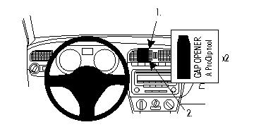 Brodit ProClip, Volkswagen Polo 10-17 i gruppen Billjud / Vad passar i min bil / Volkswagen / Polo / Polo 2010-2017 hos Winn Scandinavia AB (240854382)
