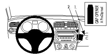 Brodit ProClip, Volkswagen Polo 10-14 i gruppen Billjud / Vad passar i min bil / Volkswagen / Polo / Polo 2010-2017 hos Winn Scandinavia AB (240854383)