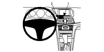 Brodit ProClip, Mercedes Benz E-Class, Convertible/Coupé 10-13 i gruppen Billjud / Vad passar i min bil / Mercedes / E-klass / E-klass 2010-2016 W212 hos Winn Scandinavia AB (240854459)