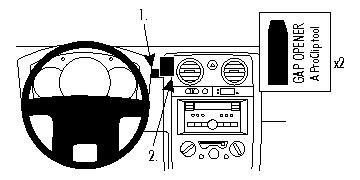 Brodit ProClip, Isuzu D-Max/Rodeo 08-12 i gruppen Billjud / Vad passar i min bil / Isuzu hos Winn Scandinavia AB (240854473)