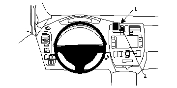 Brodit ProClip, Nissan Leaf 11-17 i gruppen Billjud / Vad passar i min bil / Nissan / Leaf / Leaf 2011-2017 hos Winn Scandinavia AB (240854706)