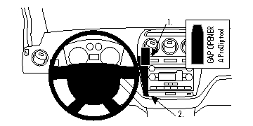 Brodit ProClip, Ford Transit Connect 12-13 i gruppen Billjud / Vad passar i min bil / Ford / Transit Connect / Transit Connect 2002-2013 hos Winn Scandinavia AB (240854743)
