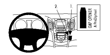 Brodit ProClip, Hyundai i30 12-16 i gruppen Billjud / Vad passar i min bil / Hyundai / i30 / i30 2013-2017 hos Winn Scandinavia AB (240854755)