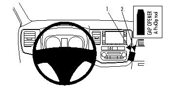 Brodit ProClip, Mitsubishi Outlander 13-21 i gruppen Billjud / Vad passar i min bil / Mitsubishi / Outlander / Outlander 2013-2021 hos Winn Scandinavia AB (240854817)