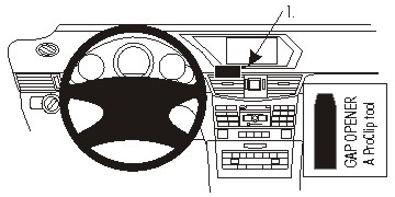 Brodit ProClip, Mercedes Benz E-Class, Sedan/Stationwagon 14-16 i gruppen Billjud / Vad passar i min bil / Mercedes / E-klass / E-klass 2010-2016 W212 hos Winn Scandinavia AB (240854896)