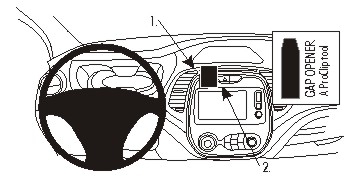 Brodit ProClip, Renault Captur 14-17 i gruppen Billjud / Vad passar i min bil / Renault / Captur / Captur 2013-2019 hos Winn Scandinavia AB (240854941)