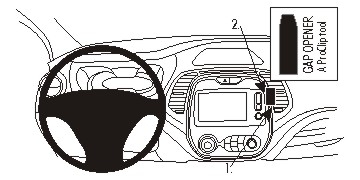 Brodit ProClip, Renault Captur 14-17 i gruppen Billjud / Vad passar i min bil / Renault / Captur / Captur 2013-2019 hos Winn Scandinavia AB (240854942)