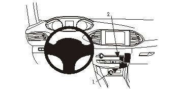 Brodit ProClip, Peugeot 308 14-21 i gruppen Billjud / Vad passar i min bil / Peugeot / Peugeot 308 / Peugeot 308 2014-2021 hos Winn Scandinavia AB (240854952)