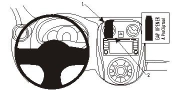 ProClip Monteringsbygel Nissan Note 13-15, Centrerad i gruppen Billjud / Vad passar i min bil / Nissan / Note hos Winn Scandinavia AB (240854978)