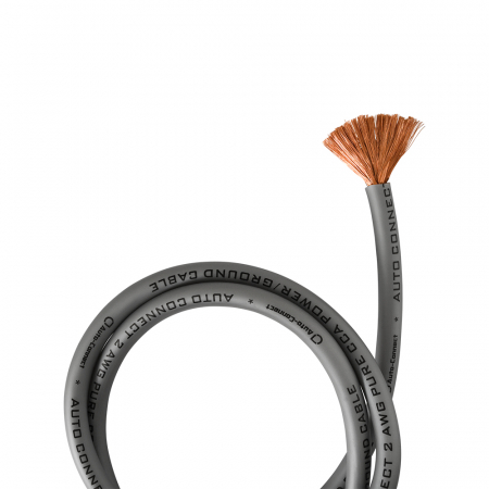 Auto-Connect 2 meter strömkabel CCA 35mm², grå i gruppen Billjud / Bilhögtalare / Midbasar / Mellanregister / 6.5 tums midbas hos Winn Scandinavia AB (720CCA352G2M)