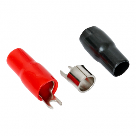 Auto-Connect röd och svart gaffelkabelsko, 35 mm² i gruppen Billjud / Tillbehör / Kabelskor hos Winn Scandinavia AB (720L1FT35)