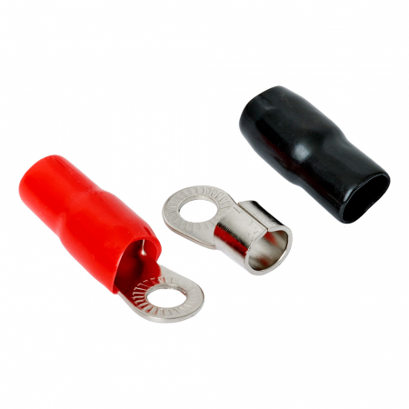 Auto-Connect röd och svart ringkabelsko M8, 35 mm² i gruppen Billjud / Tillbehör / Kabelskor hos Winn Scandinavia AB (720L1RT358)