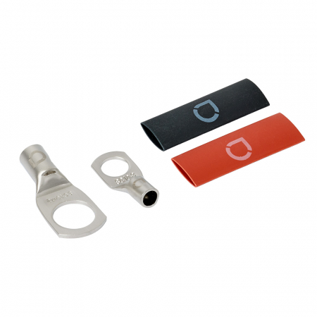 Auto-Connect röd och svart rörkabelsko M8/M12, 10 mm² i gruppen Billjud / Tillbehör / Kabelskor hos Winn Scandinavia AB (720L2RT10W)