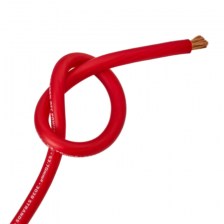 Auto-Connect röd strömkabel OFC 53.7mm², metervara i gruppen Billjud / Kablar / Strömkabel hos Winn Scandinavia AB (720PC53OFCR)