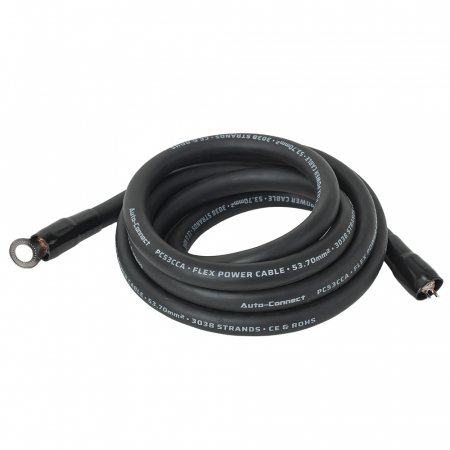 Auto-Connect 2.5 meter strömkabel CCA 53.7mm², svart i gruppen Billjud / Kablar / Strömkabel hos Winn Scandinavia AB (720PCT53CCA25B)