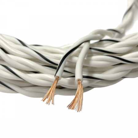 Auto-Connect tvinnad högtalarkabel 2x1.0mm² vit, lösmeter i gruppen Billjud / Bilhögtalare / Midbasar / Mellanregister / 6.5 tums midbas hos Winn Scandinavia AB (720SCTWH210L2)