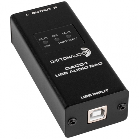 Dayton Audio DAC01, USB DAC med 24/96 stöd i gruppen Hemmaljud / Hifi / DAC hos Winn Scandinavia AB (860DAC01)