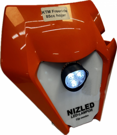 Singelkåpa 30w KTM 85cc/Freeride, orange, kallvit 1xE30 NIZLED i gruppen Billjud / LED-Belysning / Enduro / Vad passar min hoj / GASGAS / 2021-2023 hos Winn Scandinavia AB (871KTMO20E30FF1)