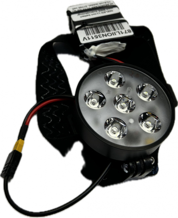 Pannbands-kit 1x60w med depåknapp på lampan LED li-ion 3,5 Ah i gruppen Billjud / LED-Belysning / Enduro / Hjälmkit & lampkåpor hos Winn Scandinavia AB (871PANNKITT635)