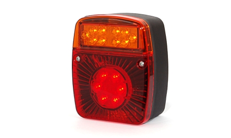 Strands Baklampa 3-Kammar LED 12/24V,Bak/Broms/Blinkers i gruppen Billjud / LED-Belysning / LED-lampor / Bakljus hos Winn Scandinavia AB (872800050)