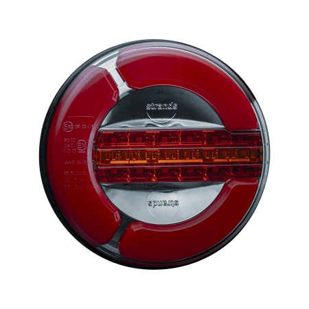 Strands Baklampa LED 3 Kammare 12-24V,142Mm Diameter. Bak/Broms/Dyn. Blinkers i gruppen Nyheter hos Winn Scandinavia AB (872800153)