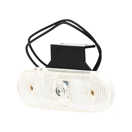 Strands Pos. Ljus Vit 12-24V Med Fäste,Och Reflex. E-Märkt. LED i gruppen Billjud / LED-Belysning / Monteringstillbehör / Reflexer hos Winn Scandinavia AB (872800194)