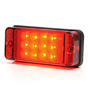 Strands Dimljus 12-24V Rött Glas.,E-Approved. i gruppen Billjud / LED-Belysning / LED-lampor / Bakljus hos Winn Scandinavia AB (872800269)