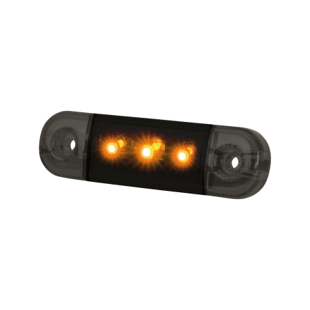 Strands Dark Knight Slim Sidomarkering 3 LED,Orange LED, Klart Glas i gruppen Nyheter hos Winn Scandinavia AB (872800332)